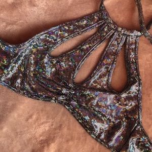 Silver Holographic Top